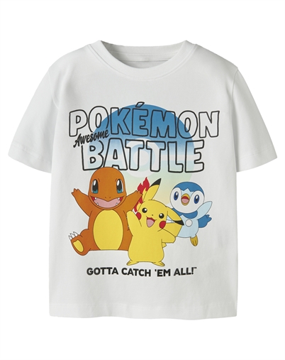 Name it - NMMMalt Pokemon T-shirt - Bright White